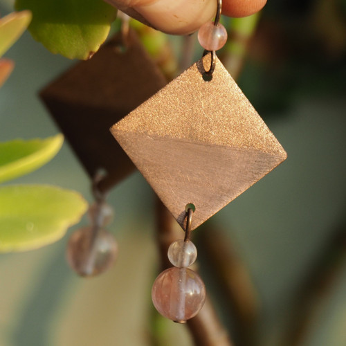 Kosočtverce s cherry quartz — foto 5