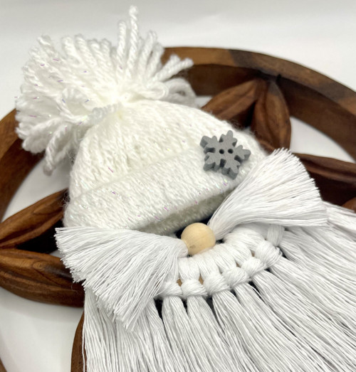 Macramé skřítci - bílá — foto 2