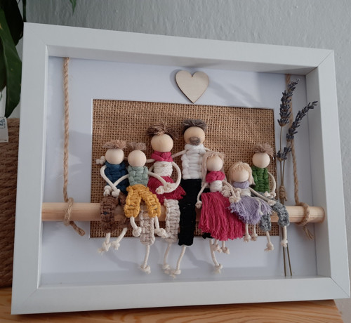 Macramé rodina v rámečku 7 — foto 2