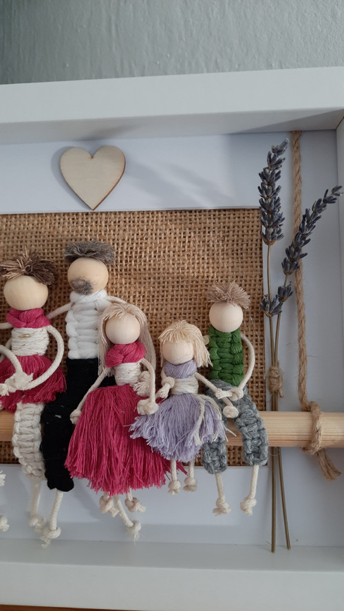 Macramé rodina v rámečku 7 — foto 4