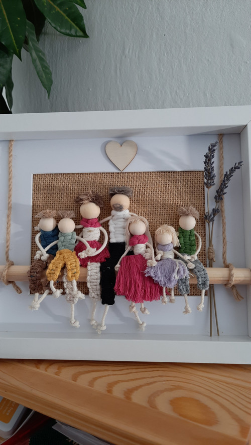 Macramé rodina v rámečku 7 — foto 5