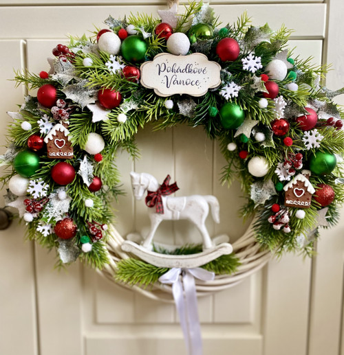 Vánoční věnec Bílý koníček — foto 6