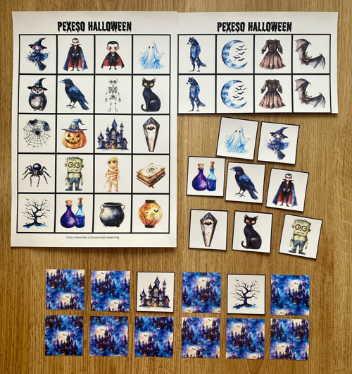 PDF Pexeso HALLOWEEN (stažení a tisk) — foto 2