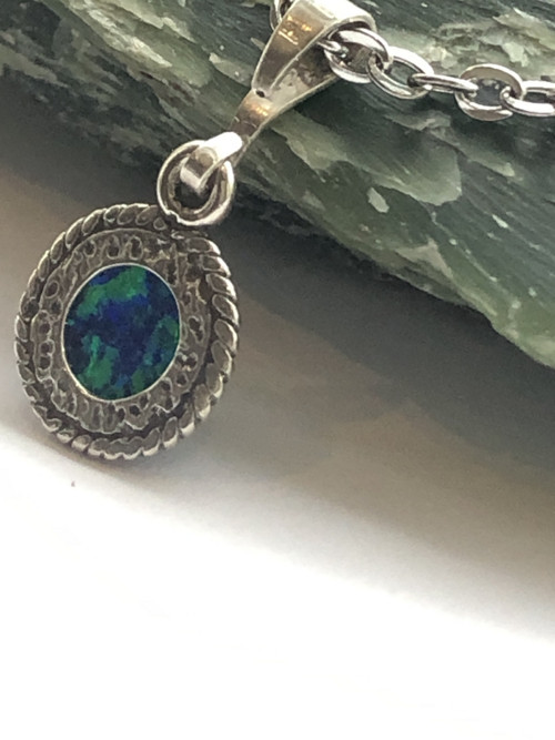 Přívěsek Opál Charm - Ag925 stříbro — foto 3