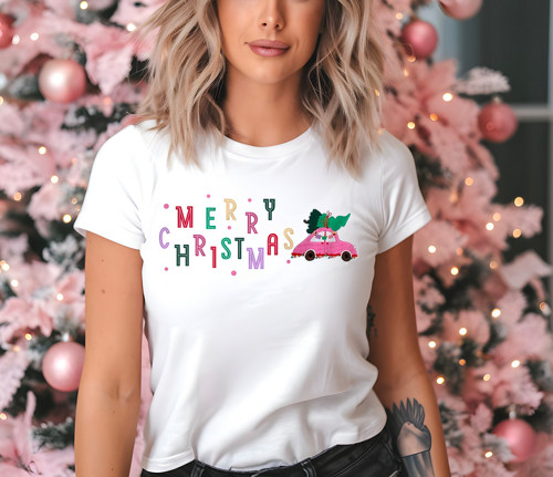 Tričko Pink Christmas Car ︎ — foto 2
