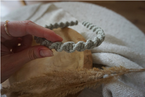 Macramé čelenka Spirálka — foto 4