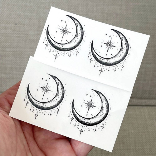 Dočasné tetovačky Tiny Tattoos Měsíc T0035 — foto 2