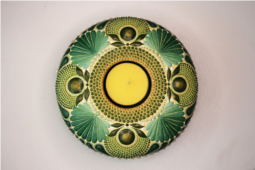Mandala - Svícen DotArt - akryl. — foto 2
