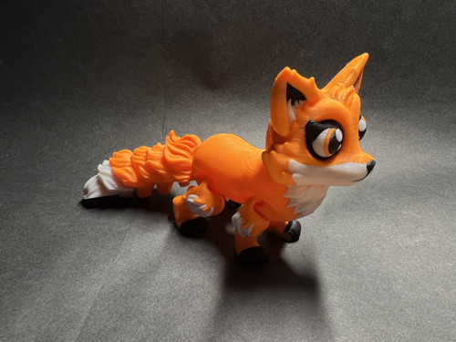 Roztomilá liška - 15 cm - 3D tisk — foto 2