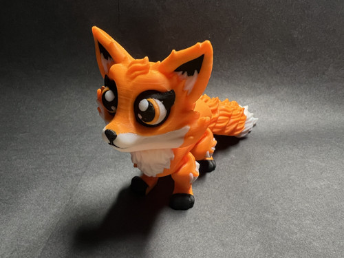 Roztomilá liška - 15 cm - 3D tisk — foto 3