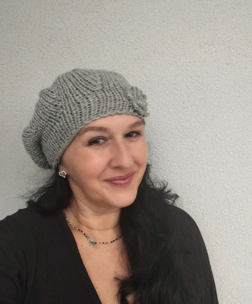 Baret světle šedá — foto 2