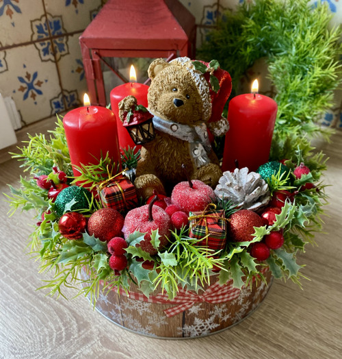 Adventní svícen Medvídek — foto 4