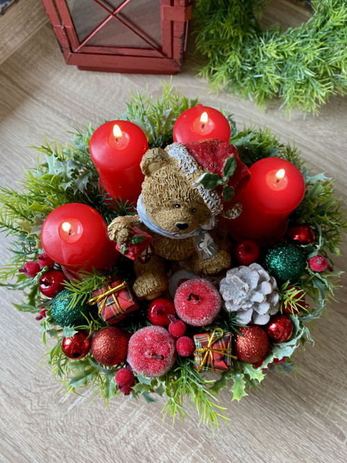 Adventní svícen Medvídek — foto 2