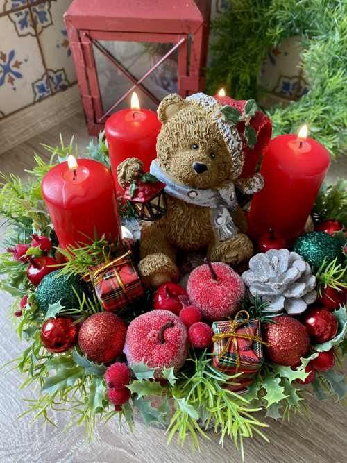 Adventní svícen Medvídek — foto 3