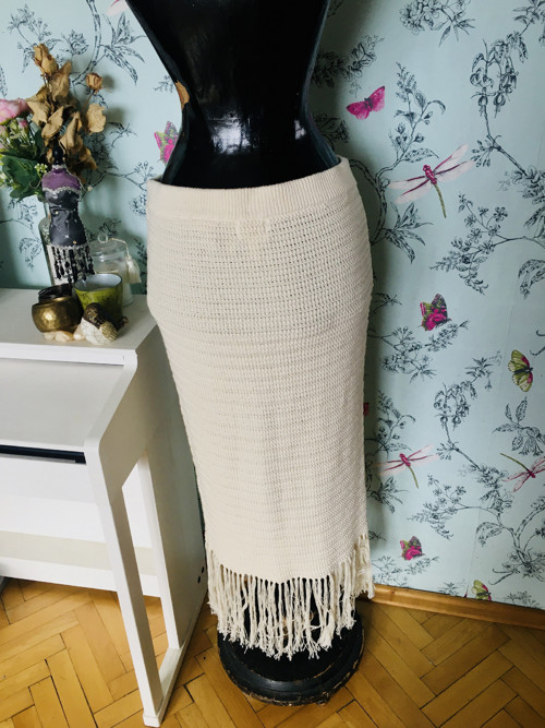 Boho sukně úpletová s třásněma — foto 4