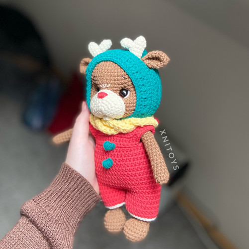 Háčkovaný sobík chlapeček - vánoční — foto 3