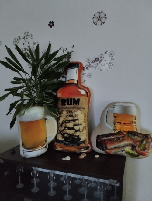 RUM velký - dekorativní 3D polštář — foto 4