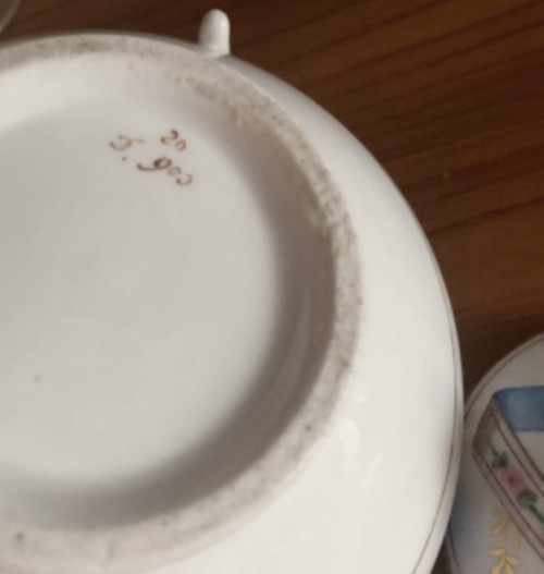 Cukřenka porcelánová starožitná — foto 4