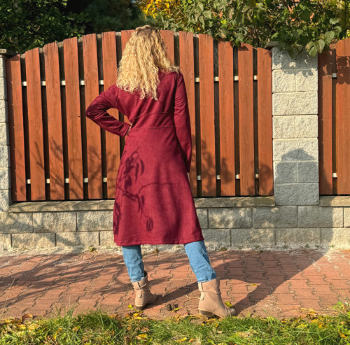 Kabátek burgundy — foto 6