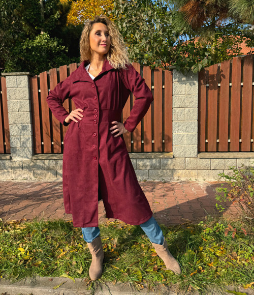 Kabátek burgundy — foto 2