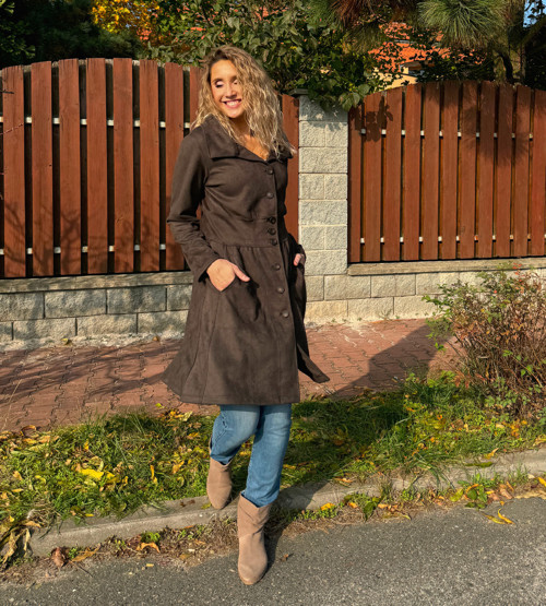 Kabátek hnědý vel. M — foto 6