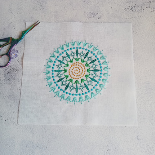 Mandala na látce JEDINÝ KUS — foto 2