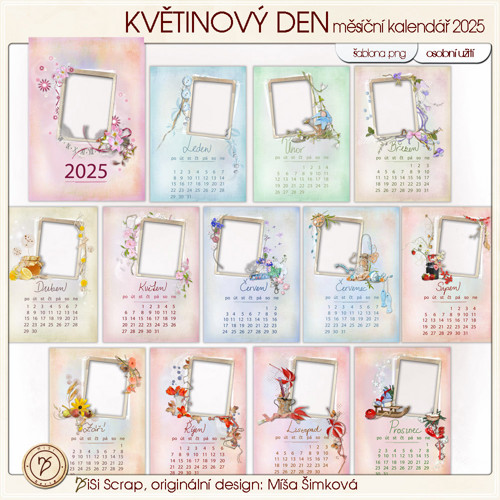 Kalendář 2025 - Květinový — foto 2