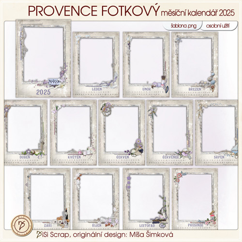Fotokalendář 2025 ve stylu Provence — foto 4