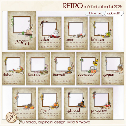 Kalendář 2025 Retro — foto 2