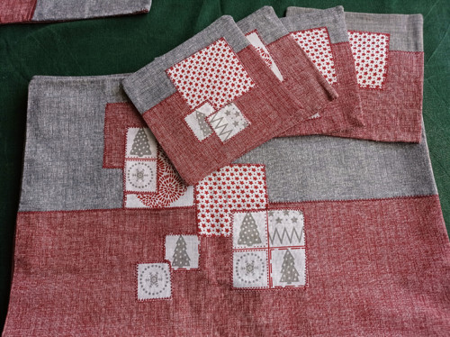 Patchwork prostírání vánoční — foto 3