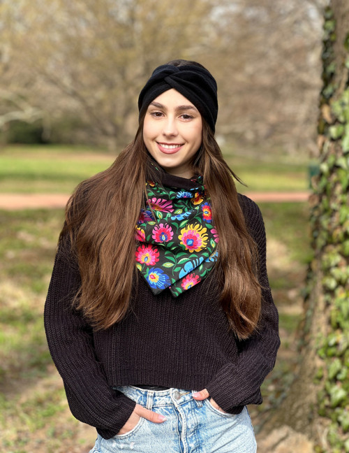 Dámská čelenka fleecová - černá M — foto 5