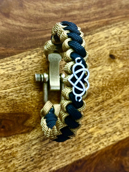 Dámský náramek paracord Srdce — foto 2