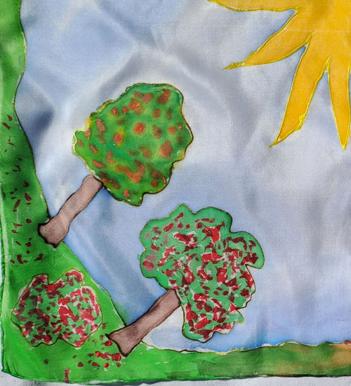 4 roční období - šátek 55 x 55 — foto 3
