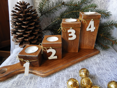 Svícen advent s prkénkem ořech — foto 4