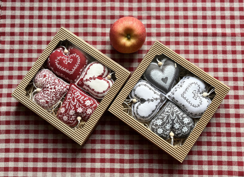 Dárková sada srdíček šedá — foto 3