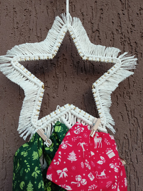 3 v 1 Adventní kalendář, Hvězda, macramé — foto 6