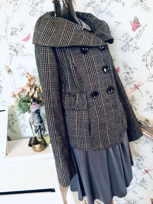 Kabátek vintage chic tvídový — foto 4