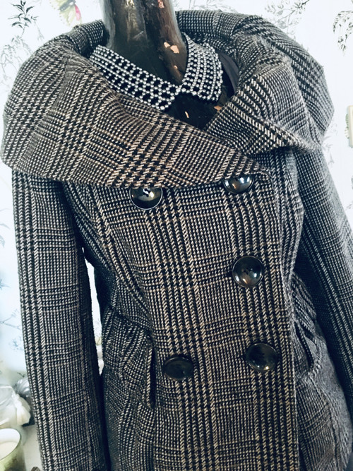 Kabátek vintage chic tvídový — foto 3