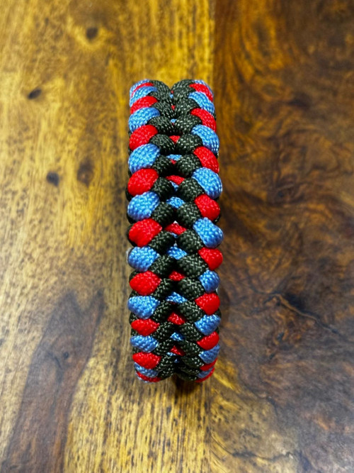 Pánský náramek paracord Modrý — foto 2