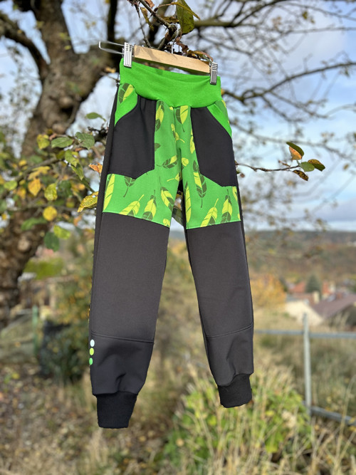 Softshell kalhoty … GREEN & BLACK — foto 2