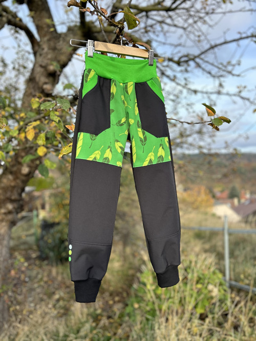 Softshell kalhoty … GREEN & BLACK — foto 3