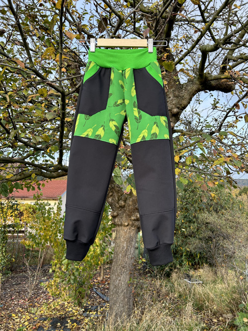 Softshell kalhoty … GREEN & BLACK — foto 5