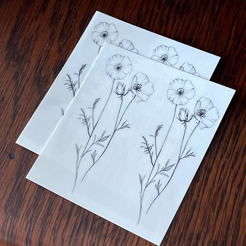 Dočasné tetovačky Tiny Tattoos Divoké máky T0038 — foto 4