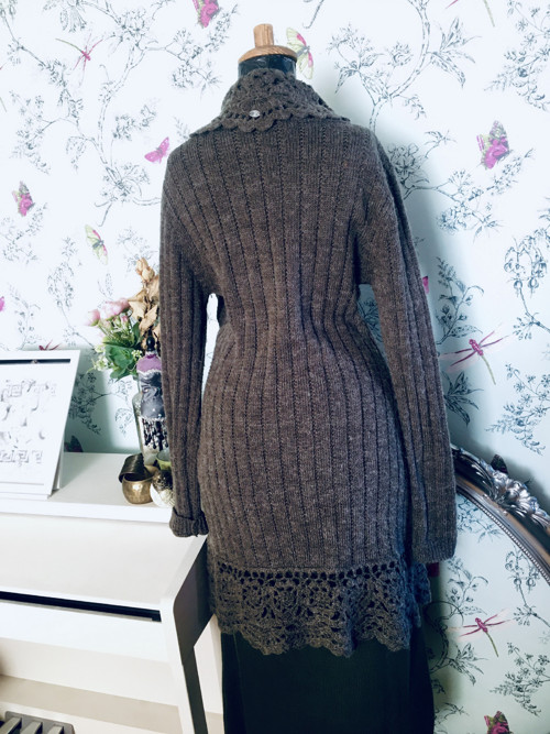 Boho Kardigan v moka — foto 5