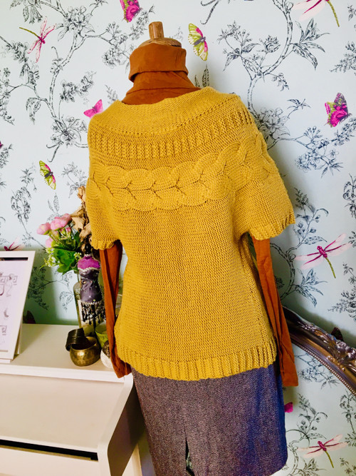 Boho Vesta kardigan v okru — foto 3