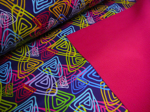 Digi tisk softshell s fleecem - trojúhelníky — foto 3