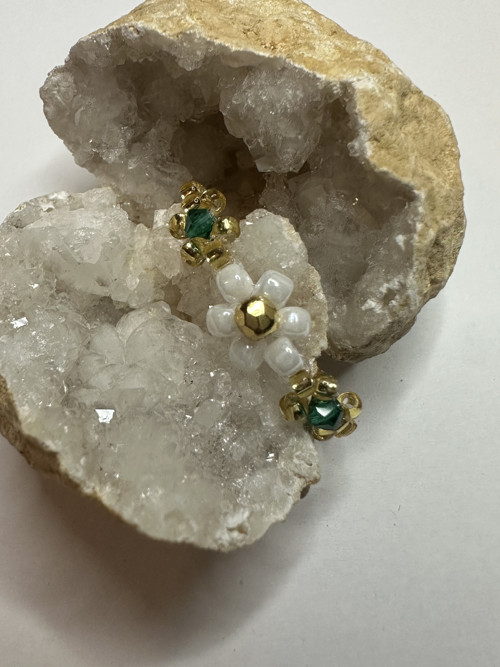 Prstýnek Květ Emerald — foto 2