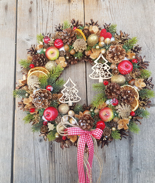 Adventní věneček se stromečky — foto 2