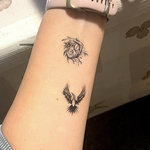 Dočasné tetovačky Tiny Tattoos Fénix T0044 — foto 2