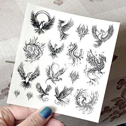 Dočasné tetovačky Tiny Tattoos Fénix T0044 — foto 6